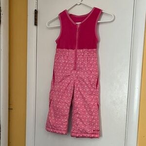 Columbia Pink Patterned Kids Overalls